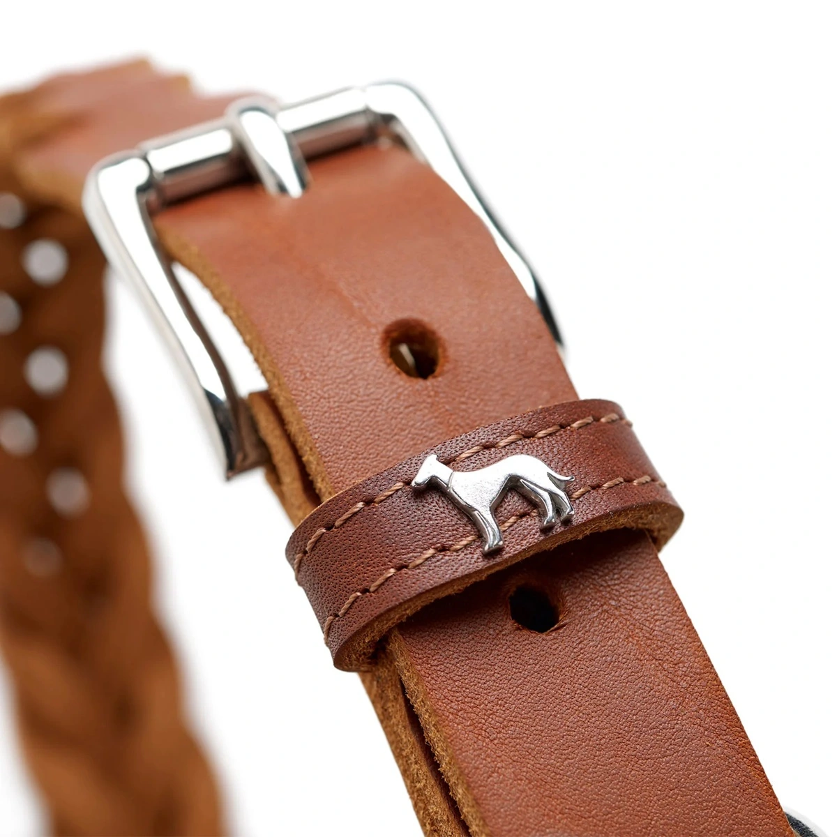 Hunter Solid Education Special Halsbånd 45 Cognac